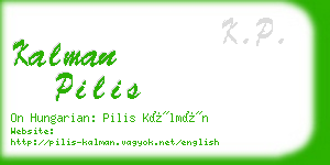 kalman pilis business card